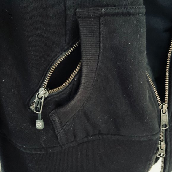 HARLEY-DAVIDSON Women's Heavy Duty Hooded Sweatshirt Riding Jacket EUC Size L - Picture 4 of 11